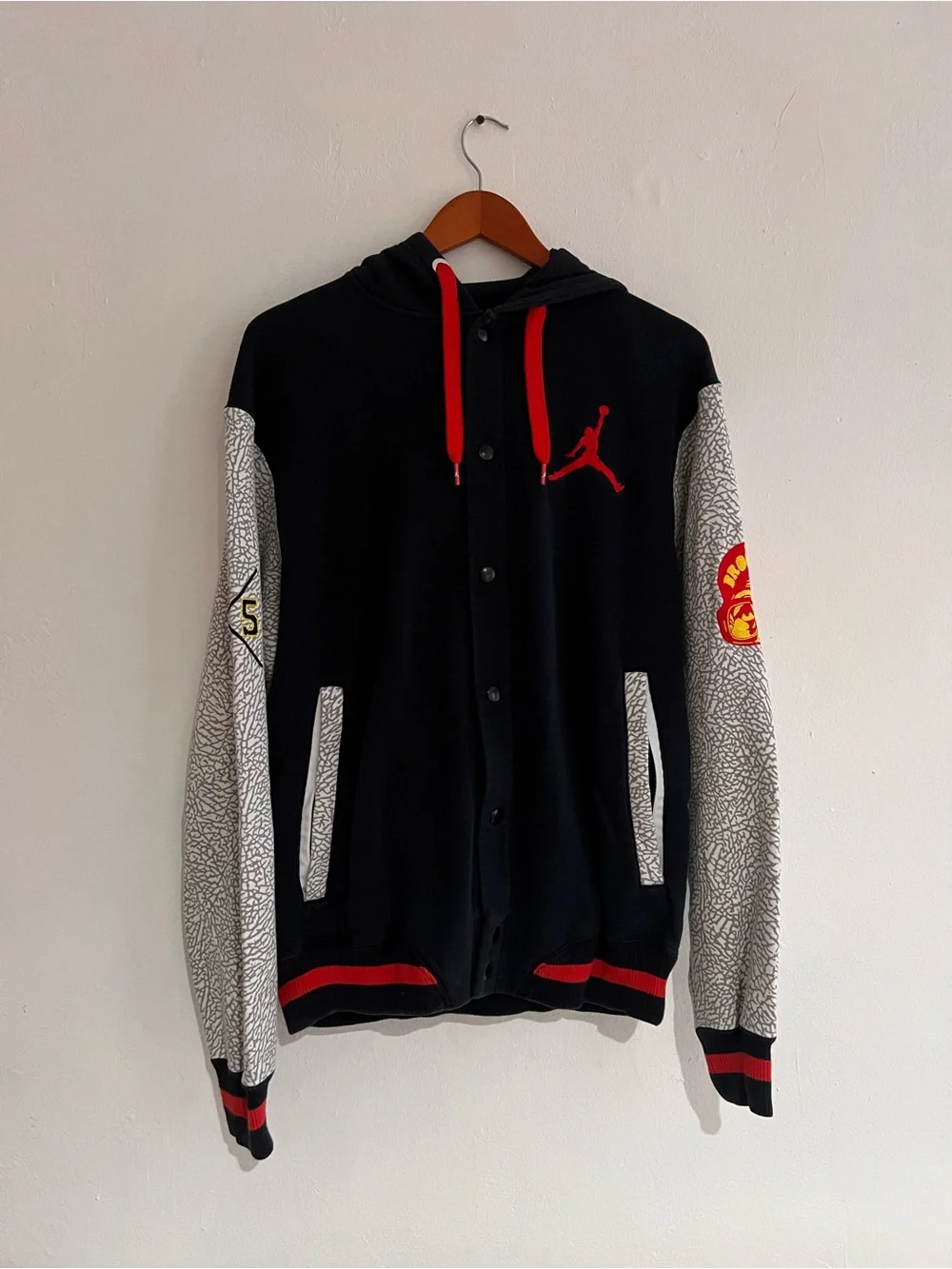 Vintage Nike Air Jordan Spike Lee Zip Up Hoodie Size Large Men’s Rare Patches